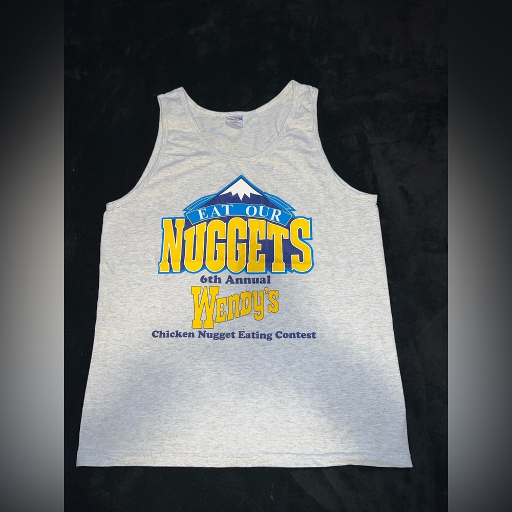“Eat Our Nuggets” AEPi UConn Wendy’s NBA Collab Tank Top Size M